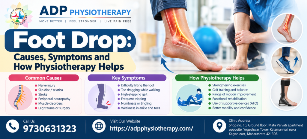 Foot Drop Physiotherapy | ADP Physiotherapy