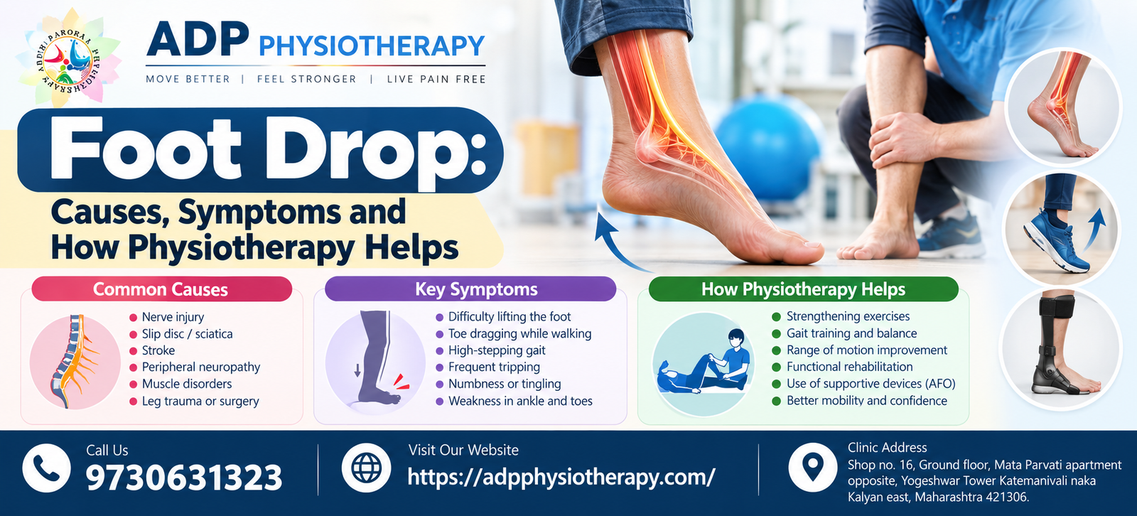 Foot Drop Physiotherapy | ADP Physiotherapy
